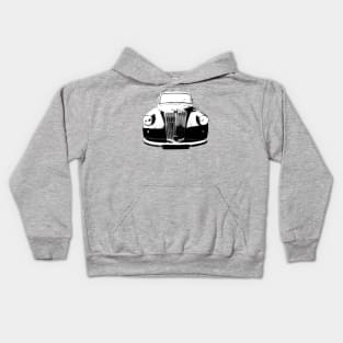 Triumph Mayflower 1950s British classic car monoblock black and white Kids Hoodie